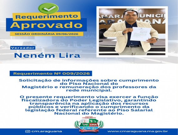 REQUERIMENTO Nº 009/2026