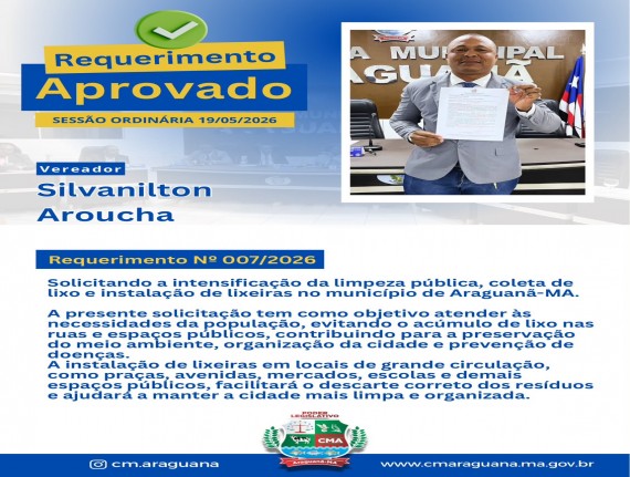 REQUERIMENTO Nº 007/2026