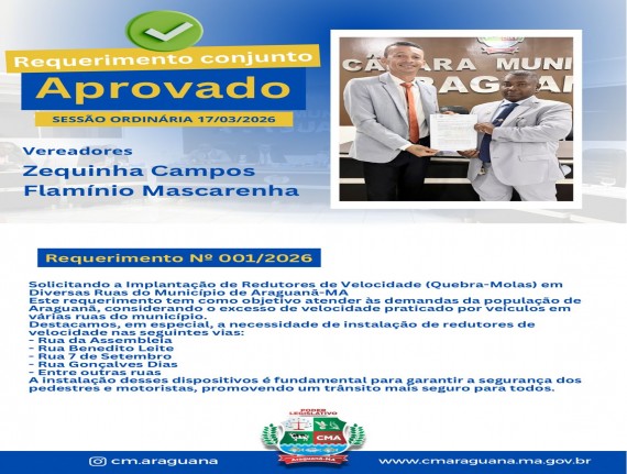 REQUERIMENTO CONJUNTO Nº 001/2026