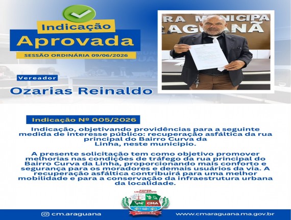 INDICAÇÃO Nº 005/2026