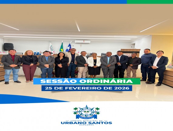 2ª Sessão Ordinária do 1º Semestre de 2026 da Câmara Municipal…