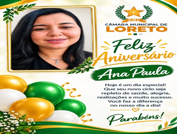 Feliz Aniversário Ana Paula.