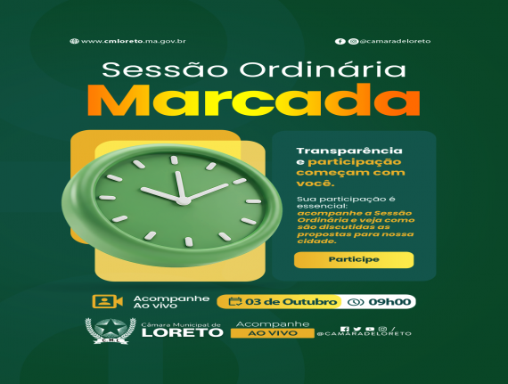 24ª Sessão Ordinária da Câmara Municipal de Loreto