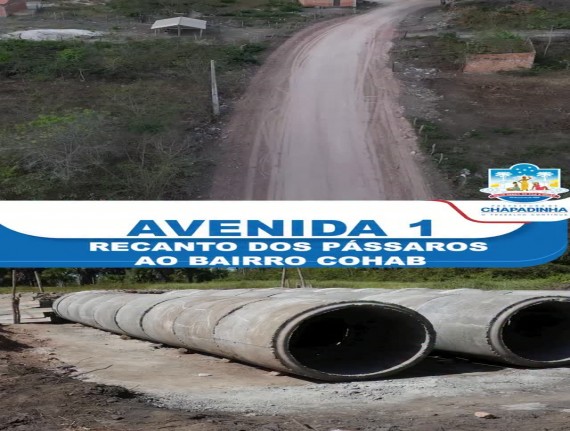 Chapadinha avança na preparação da Avenida 1 para pavimentação
