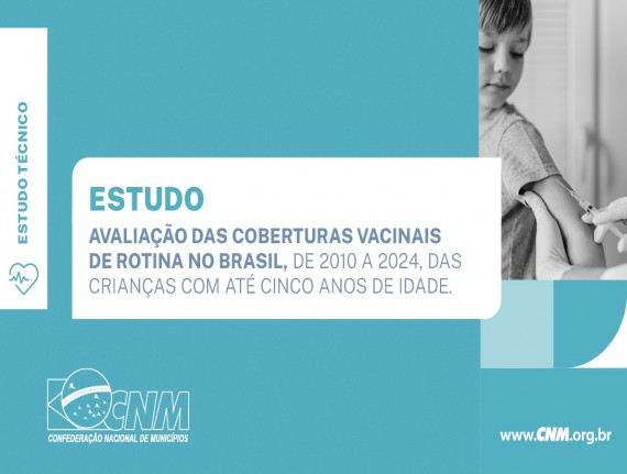 Estudo CNM: protagonismo dos Municípios amplia cobertura vacinal, mas 11 dos 13 imunizantes estão abaixo da meta