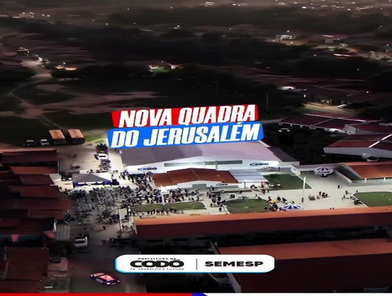 Codó entrega ginásio de esportes no Nova Jerusalém e segue com obras na praça da comunidade
