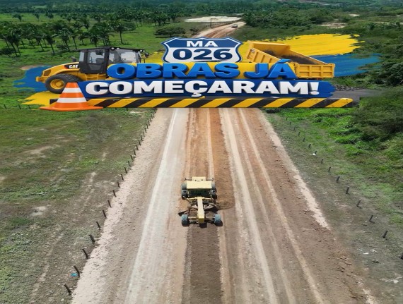 Obras na MA-026 avançam no trecho entre Chapadinha e o povoado Mangabeira