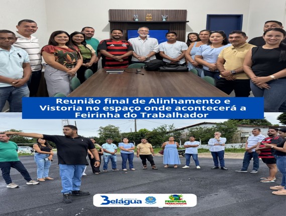 Em Belágua: Reunião sobre a Feirinha do Trabalhador