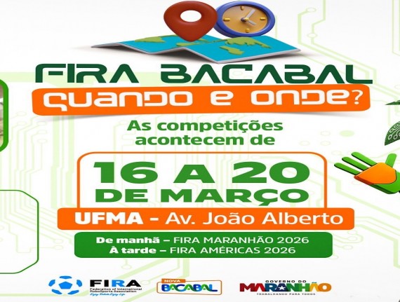 Bacabal vai sediar competição estadual e internacional de robótica entre os dias 16 e 20 de março