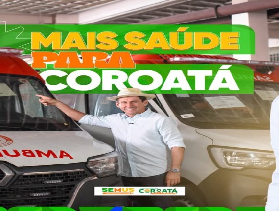 Coroatá recebe duas novas ambulâncias para reforçar o atendimento do SAMU
