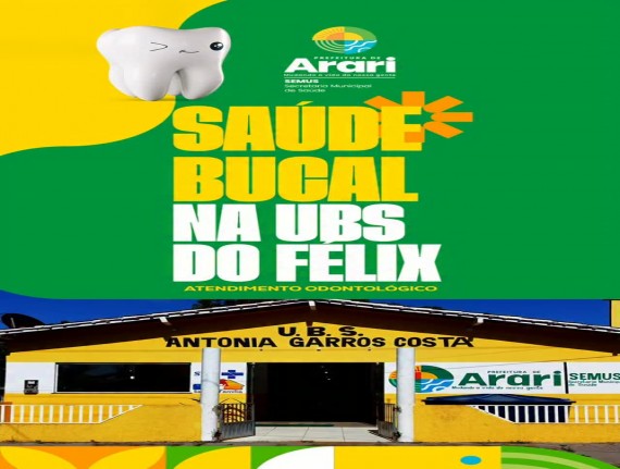 Arari amplia acesso à saúde bucal com atendimento odontológico na UBS Félix