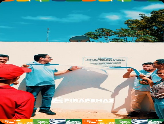 Novo poço artesiano beneficia mais de mil alunos da rede municipal de Pirapemas
