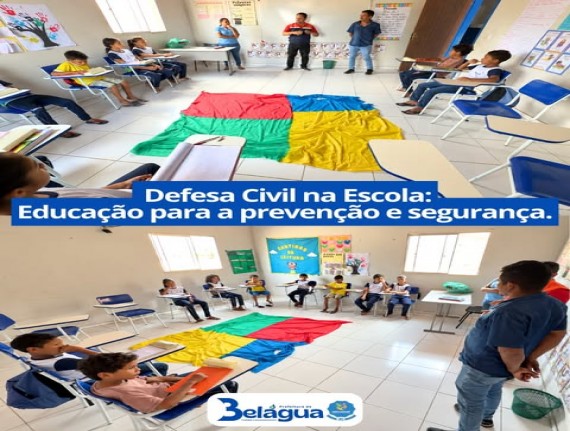 Programa Defesa Civil na Escola chega às escolas de Belágua