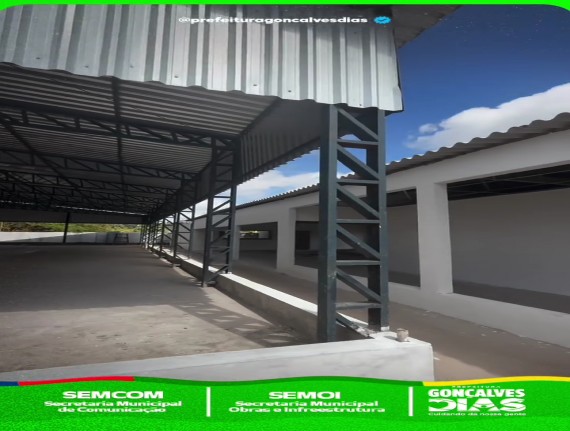 Obra do Colégio Militar de Gonçalves Dias segue em ritmo acelerado