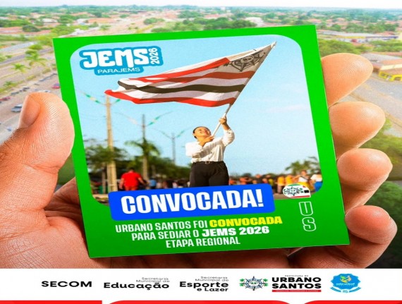 Urbano Santos será sede da Etapa Regional dos JEMS 2026 e reforça protagonismo no esporte escolar maranhense