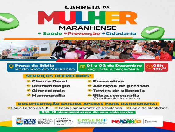 Carreta da Mulher Maranhense chega a Porto Rico do Maranhão