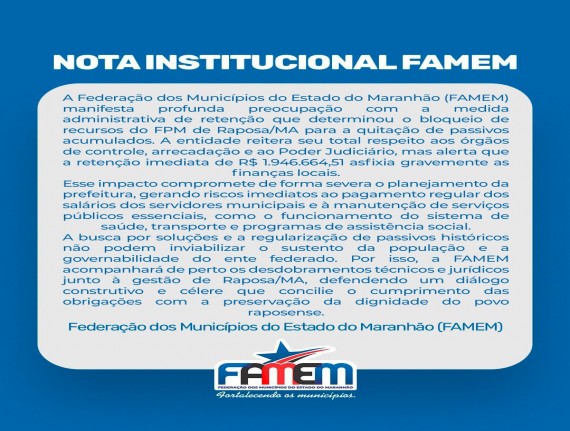 Nota Institucional FAMEM 