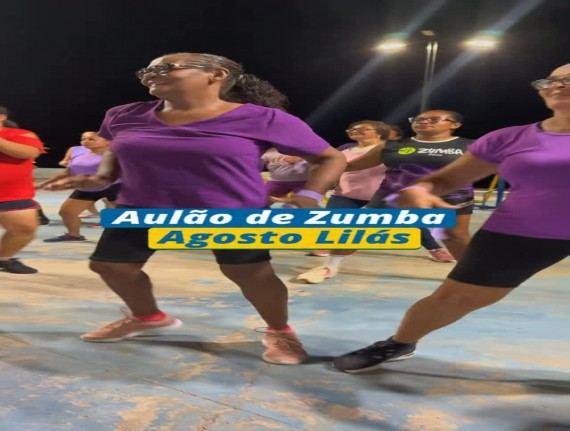Anajatuba promove Zumba do Agosto Lilás com ações de conscientização