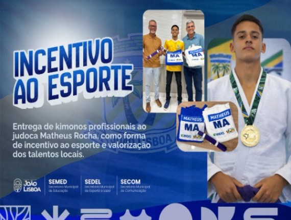 Prefeitura de João Lisboa fortalece apoio ao esporte e incentiva jovens talentos