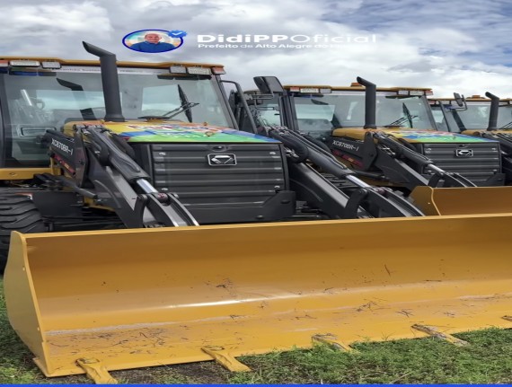 Prefeitura de Alto Alegre do Pindaré conquista retroescavadeira e reforça infraestrutura e apoio à agricultura no município