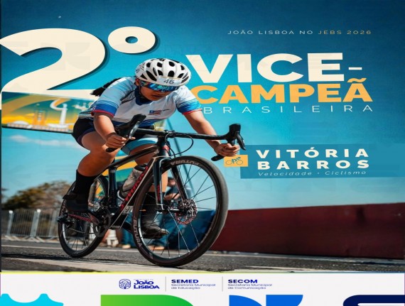 Atleta de João Lisboa conquista medalha de prata no ciclismo nos Jogos Escolares Brasileiros
