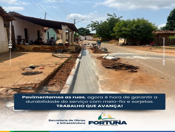 Prefeitura de Fortuna segue avançando nas ruas já pavimentadas