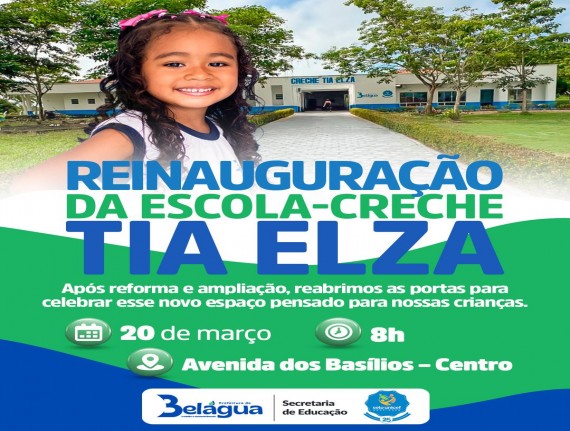  Belágua reinaugura Creche Tia Elza