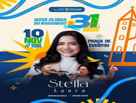 No dia 10 de novembro Nova Olinda do Maranhão comemora 31 anos de emancipação política