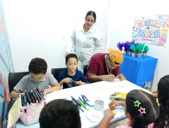 Policlínica São Bento promove oficina lúdica para pacientes pediátricos