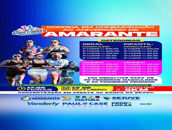 Corrida em Comemoração ao Aniversário de Amarante