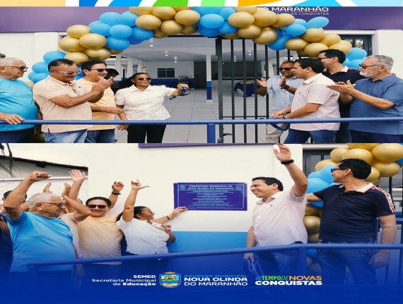 Nova Olinda entrega reforma da Escola Sarney Filho