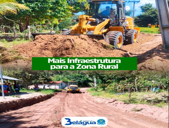 Povoados de Belágua recebem serviços de recuperação de estradas