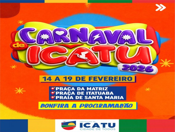 Programação do Carnaval em Icatu 