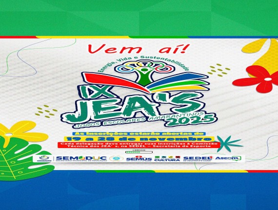 Vem aí o IX JEA’s – Jogos Escolares 2025 em Amarante do Maranhão