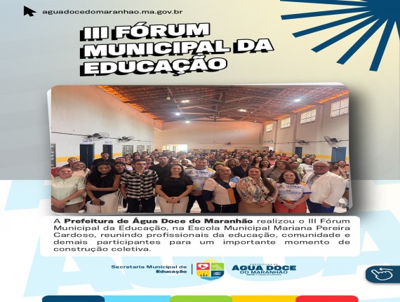 Água Doce promove diálogo sobre planejamento e gestão da educação municipal