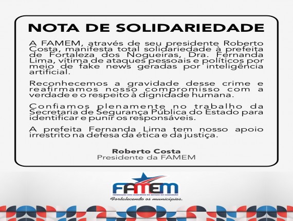 Nota de Solidariedade 