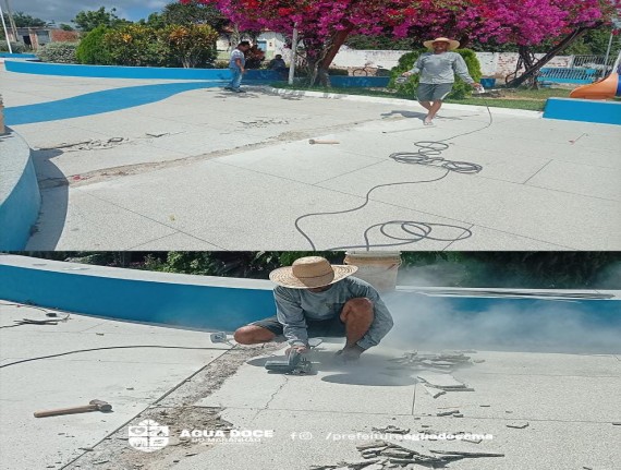 Água Doce do Maranhão dá início às obras de revitalização da Praça Matriz Nossa Senhora do Carmo