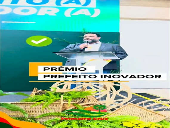 Primeira Cruz recebe prêmio Prefeito Inovador por projeto de iluminação pública