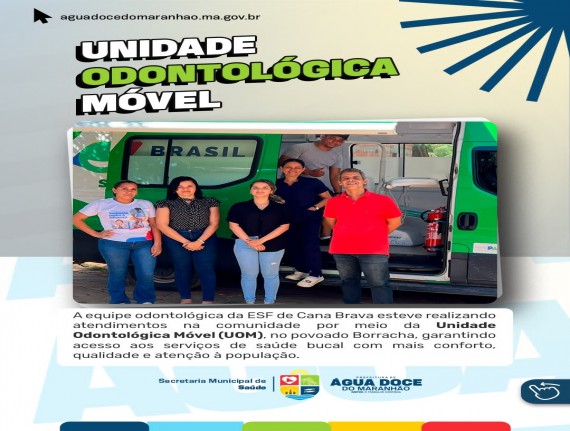 Água Doce do Maranhão promove atendimento de saúde bucal com Unidade Odontológica Móvel no povoado Borracha