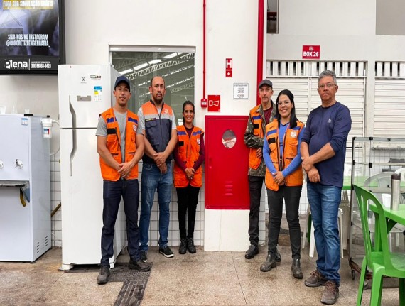 Defesa Civil realiza treinamento no Mercado Central de Pedreiras